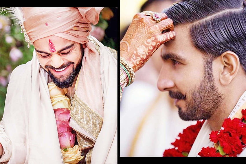 Grooming Tips from Celebrity Weddings: Ranveer Singh, Virat Kohli, Anand Ahuja, Angad Bedi & their wedding looks HD wallpaper