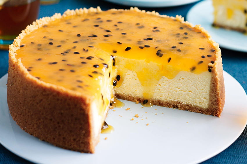 Cakes Passionfruit Cheesecake and backgrounds, cheesecake recipe HD ...