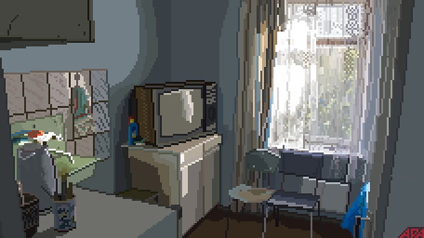 ArtStation, pixel bedroom HD wallpaper