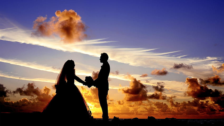 Newly Married Couple, marry HD wallpaper