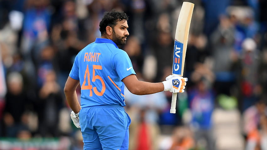 Рохит Шарма в Световната купа по крикет 2019 HD тапет