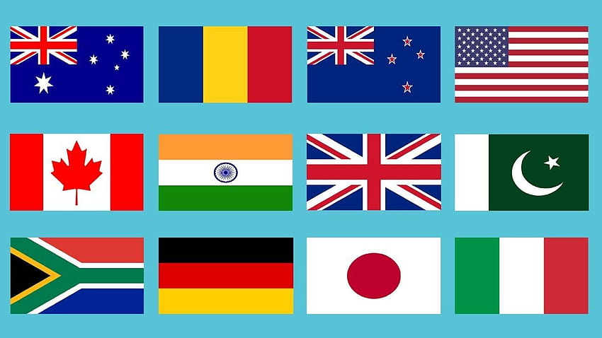 Dünyanın Tüm Ülkelerinin En İyi Bayrakları İsimli Yüksek Müziği, isimli dünya bayrakları HD duvar kağıdı