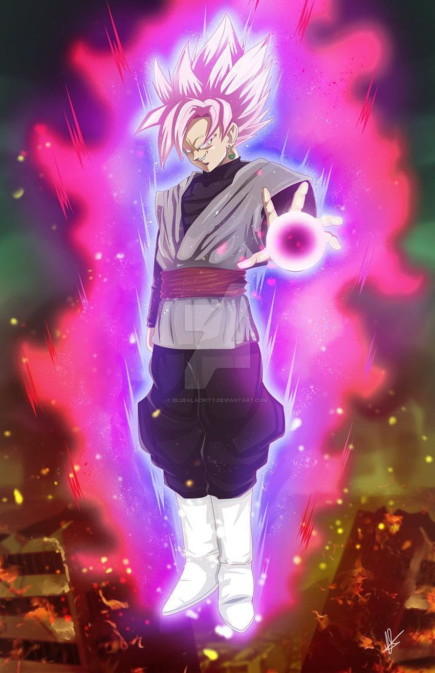 Cooler schwarzer Goku HD-Handy-Hintergrundbild