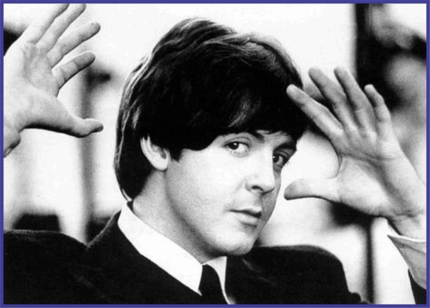 Paul McCartney Young Schwarzweiß HD-Hintergrundbild