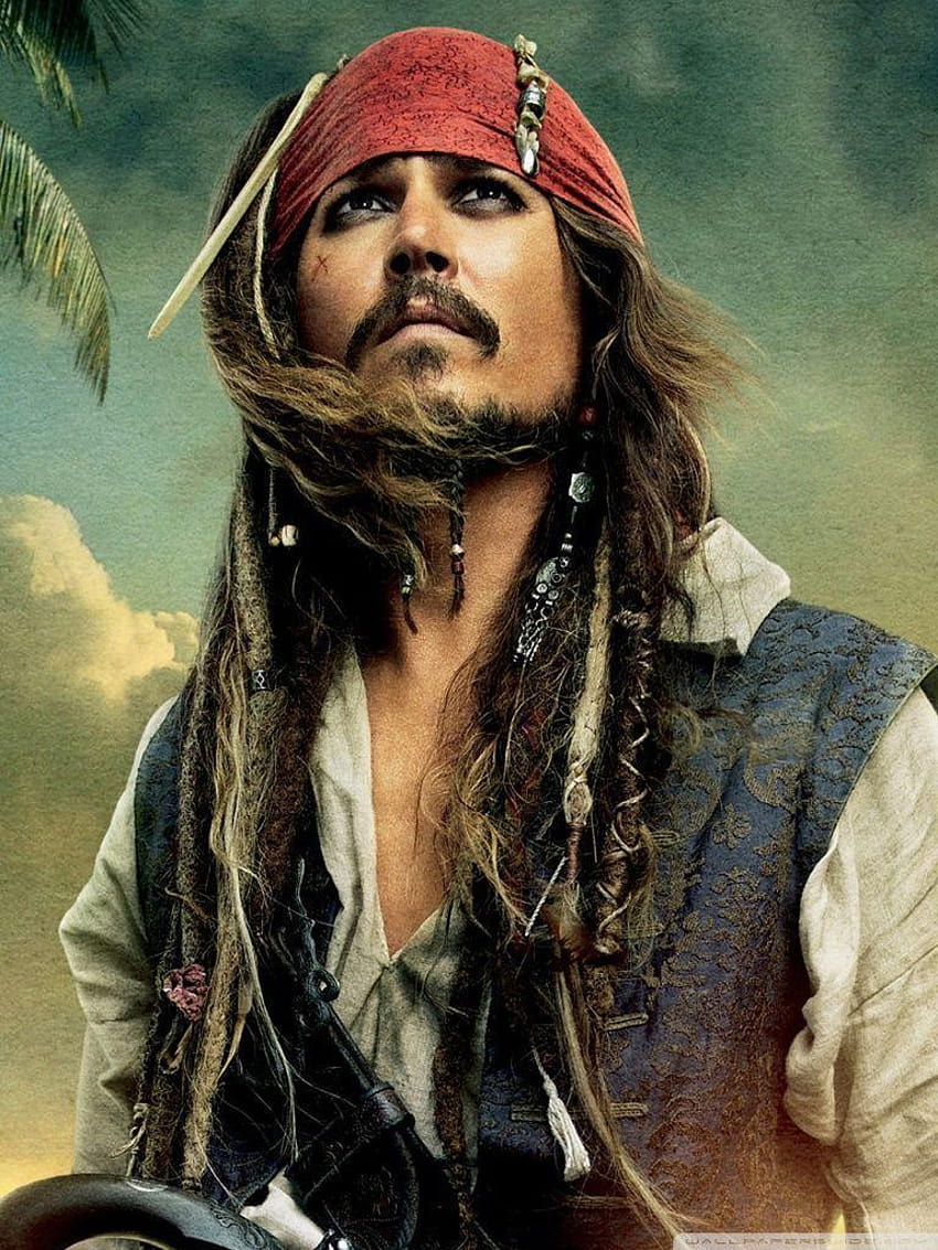 Pirates of the Caribbean On Stranger Tides 2011 จอห์นนี่ เดปป์ แจ็ค สแปร์โรว์ วอลล์เปเปอร์โทรศัพท์ HD