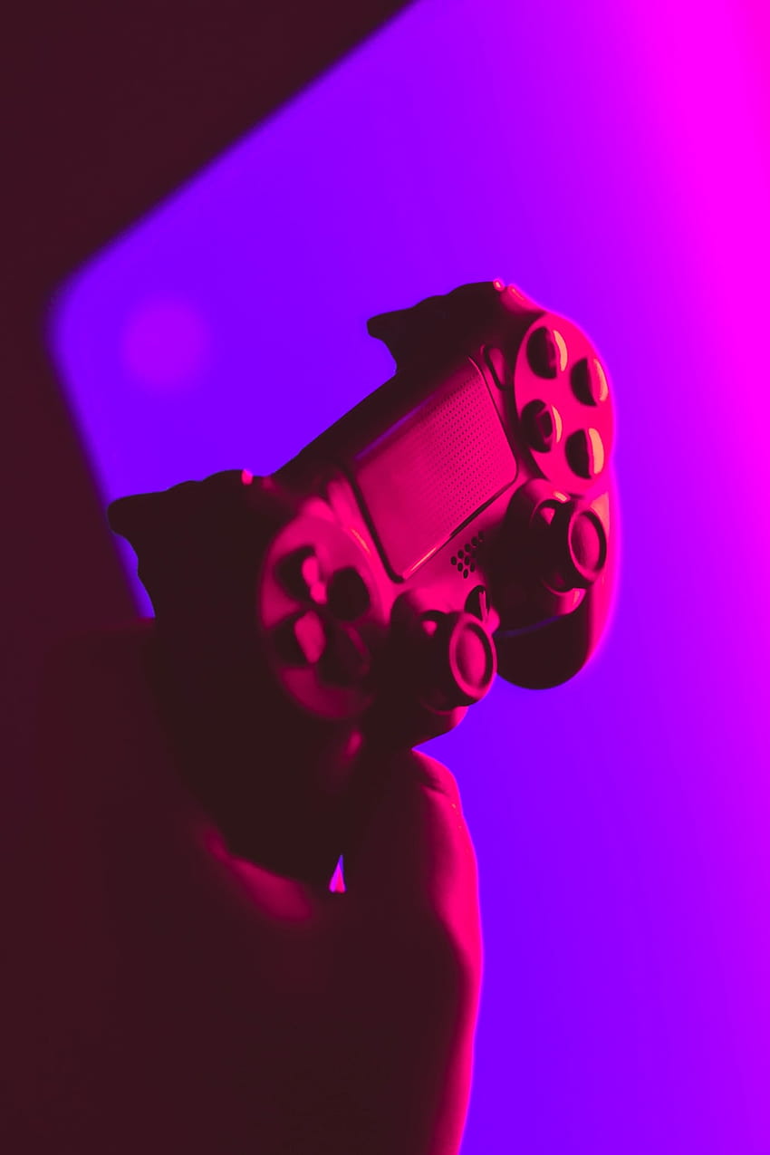 Best 50 Gaming [HQ], estetica di gioco viola e blu Sfondo del telefono HD
