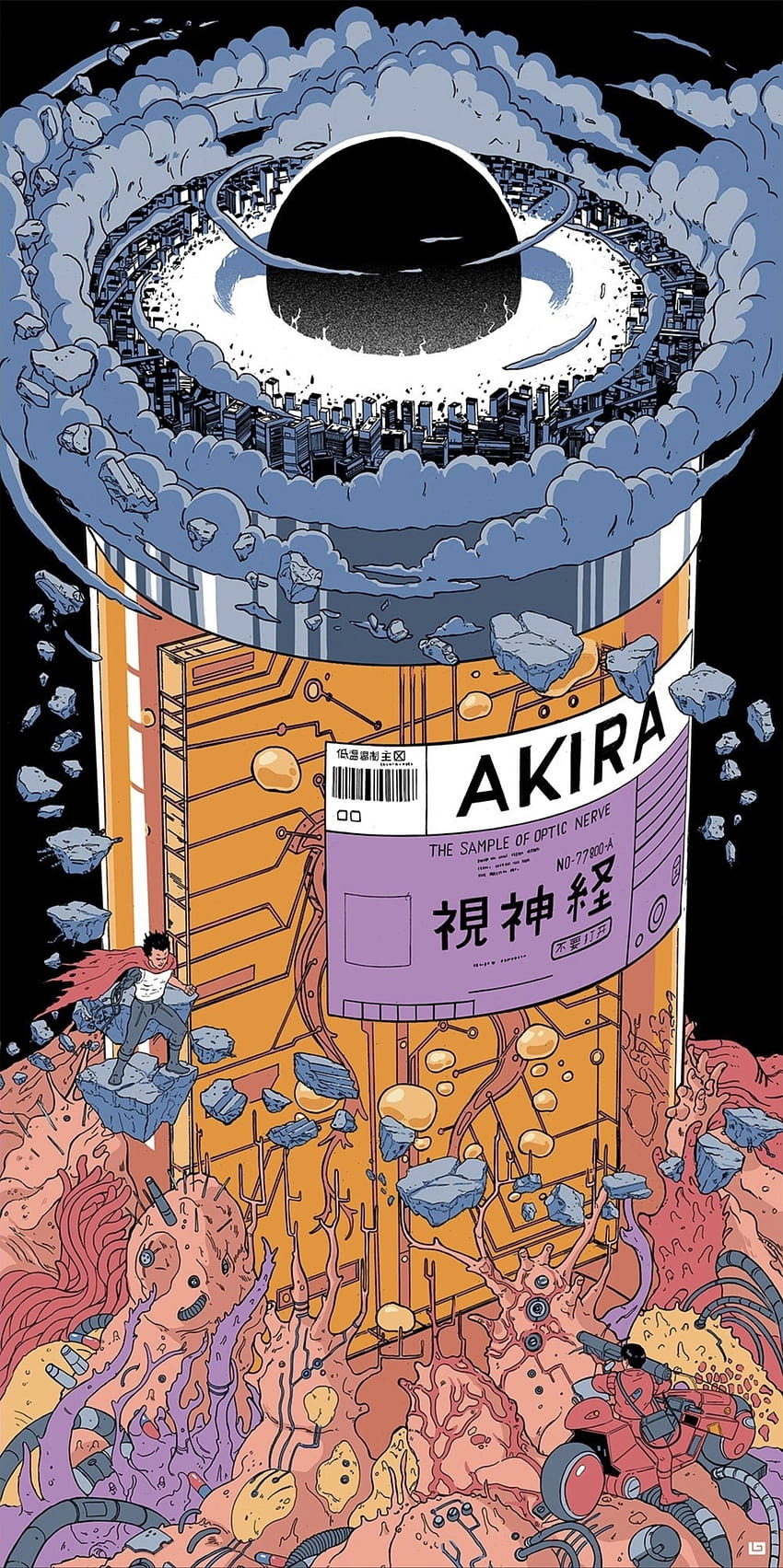 Frasco de comprimidos Akira, anime akira Papel de parede de celular HD