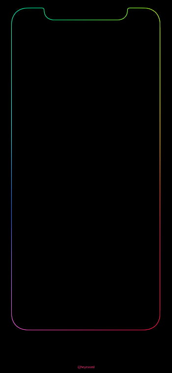 Rainbow border with super cool effect when closing apps, iphone app HD ...