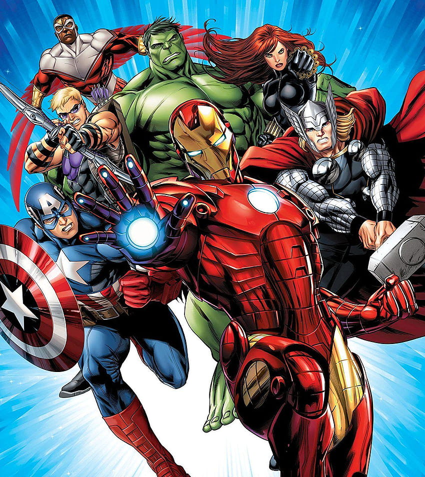 Papier, Marvel Avengers rouge Fond d'écran de téléphone HD