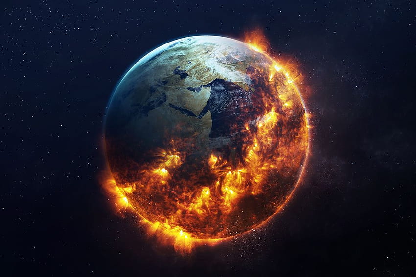 Burning Earth. HD wallpaper