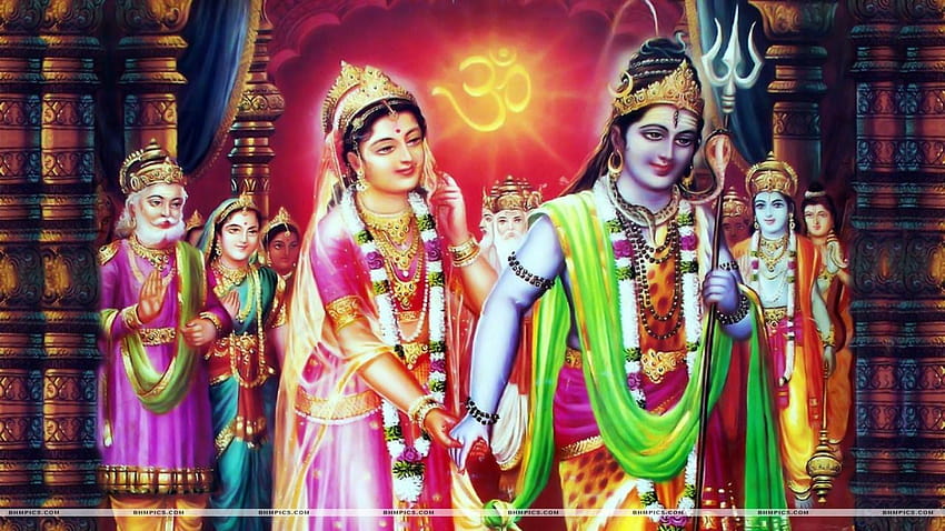 Shiva Parvati dla mobilnego źródła, rodziny Pana Śiwy Tapeta HD