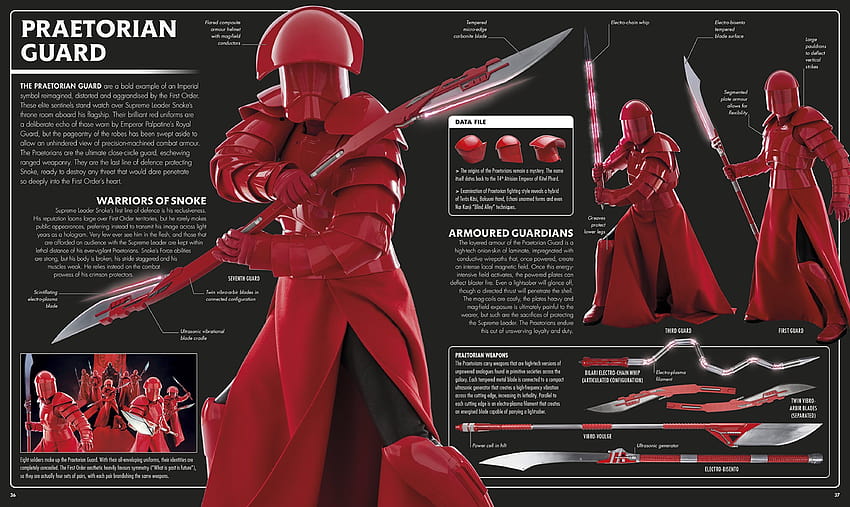 The Last Jedi Visual Dictionary: O que você precisa saber, guardas pretorianos de elite papel de parede HD