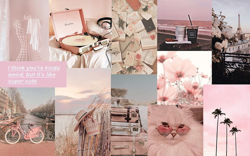 aesthetic pastel pink, pastel pink aesthetic laptop HD wallpaper