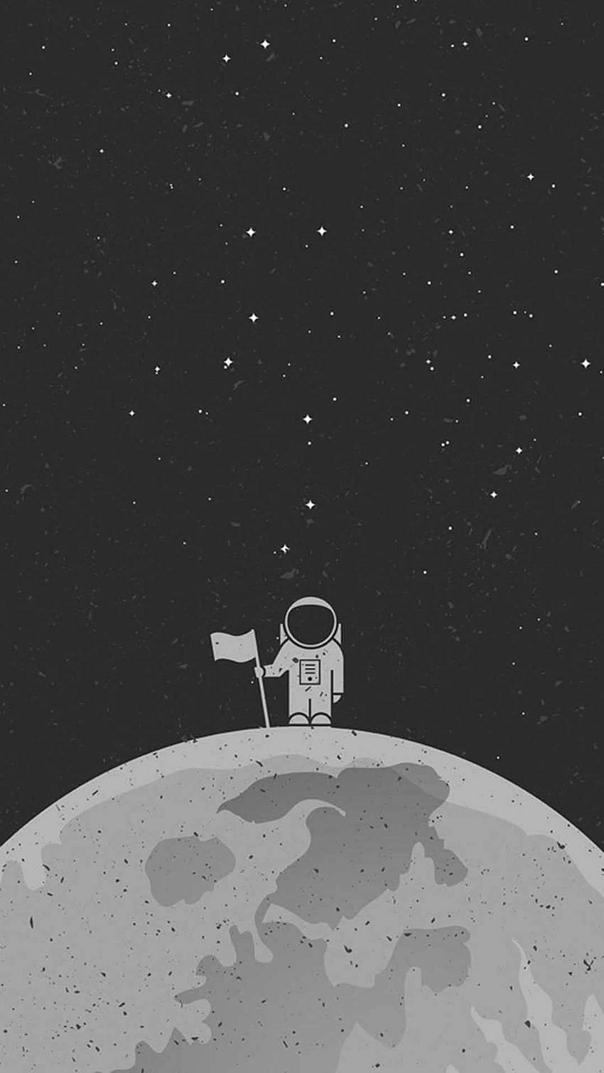 Karikatür Astronot, çizgi film alanı iphone HD telefon duvar kağıdı
