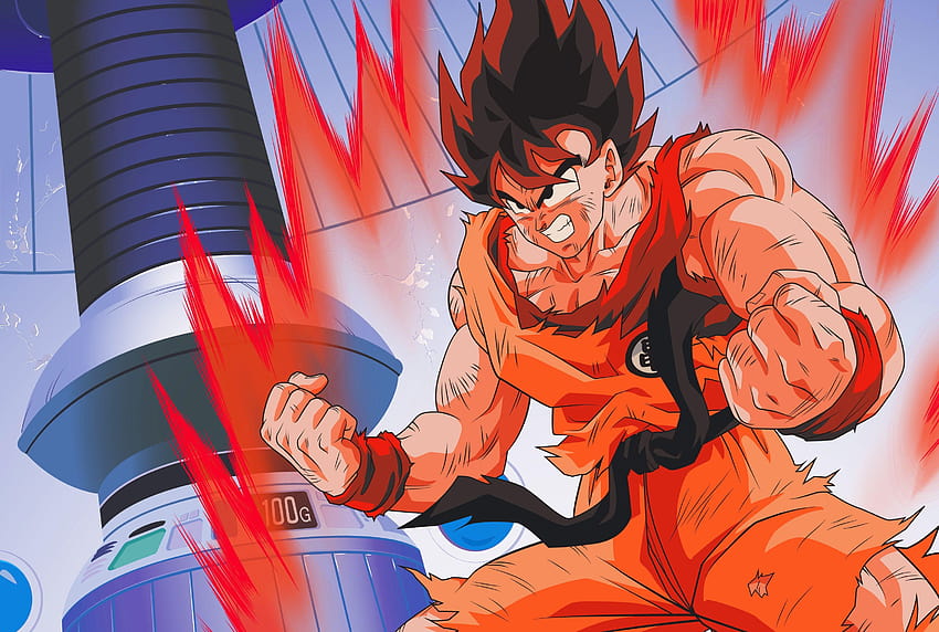 Goku Training, Goku rage HD тапет