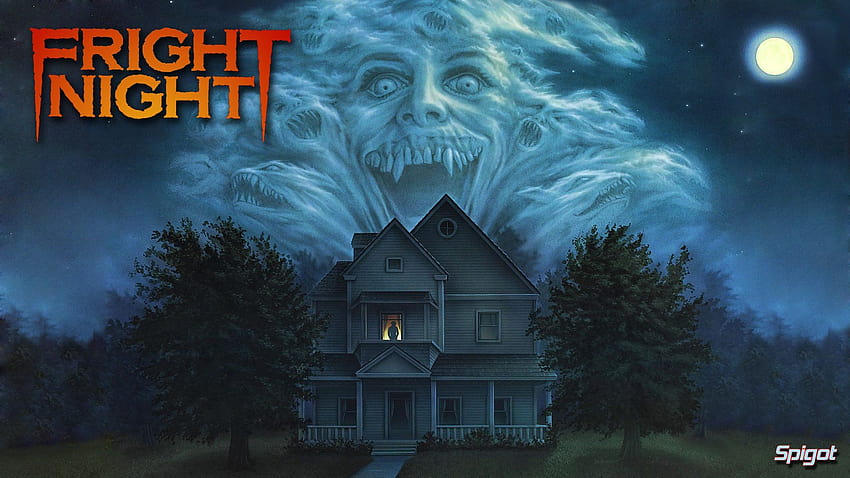 FRIGHT NIGHT Comedy Horror Dark Movie Film Halloween Vampir Poster heimgesucht HD-Hintergrundbild