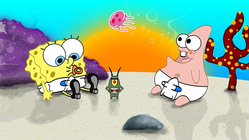Spongebob and Patrick : 2, spongebob pc HD wallpaper