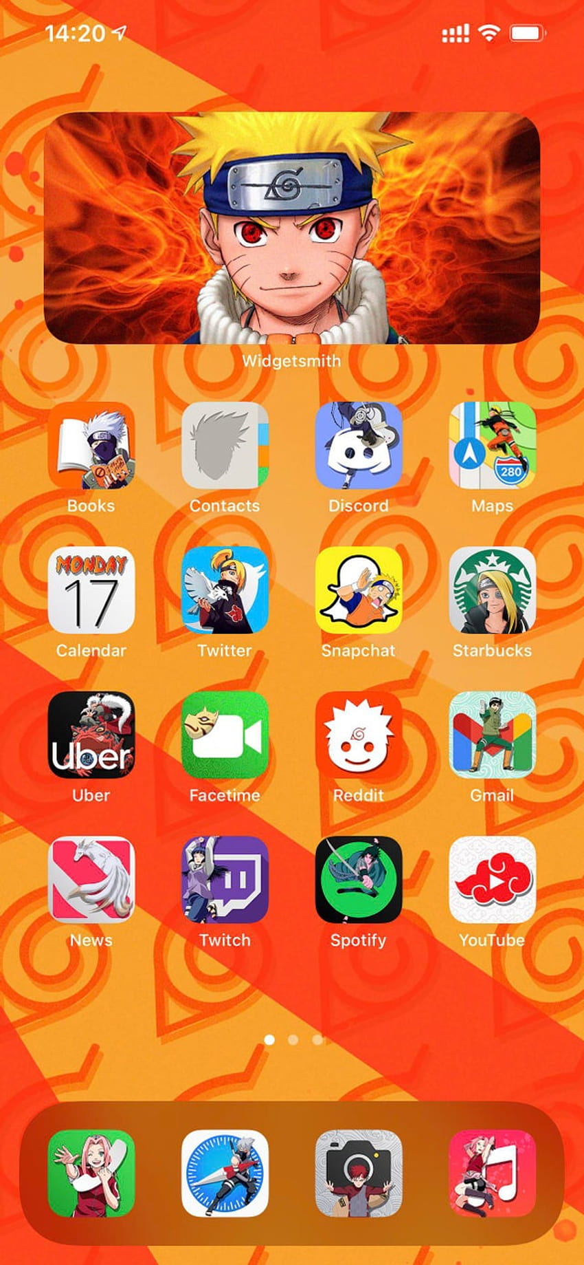 Hice iconos de aplicaciones de Naruto para todos los fans: r/Naruto fondo de pantalla del teléfono