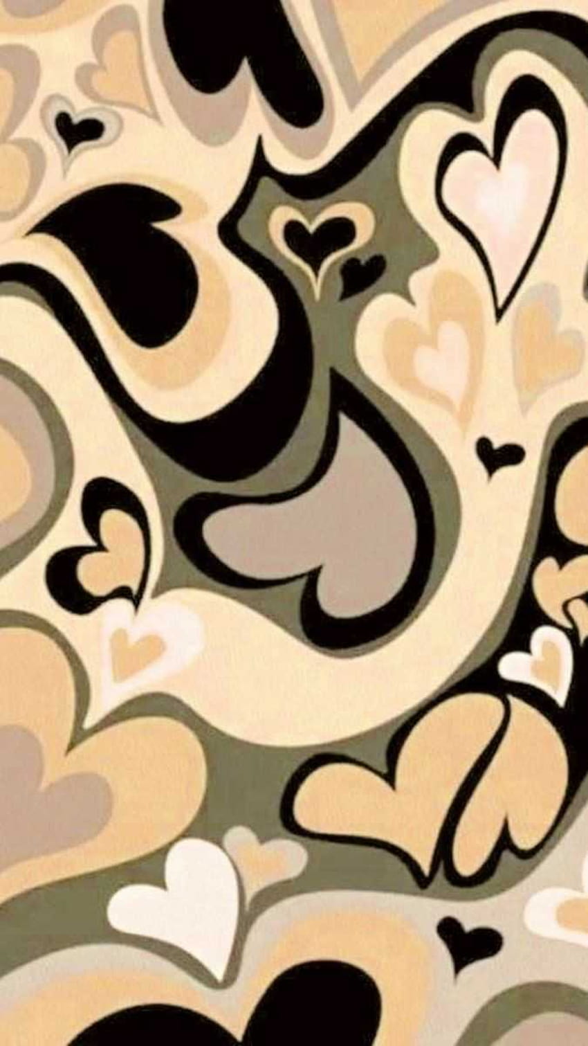 Brown Heart Backgrounds, brown heart aesthetic HD phone wallpaper ...