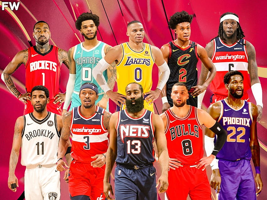 Die 20 besten NBA-Agenten im Jahr 2022: James Harden, Kyrie Irving und Zach LaVine entscheiden über ihre Zukunft, alle Stars der NBA 2022 HD-Hintergrundbild