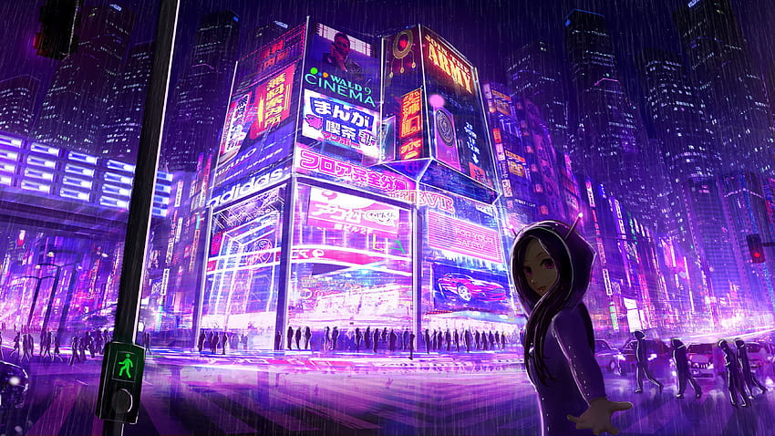 Cyberpunk dog HD wallpaper background