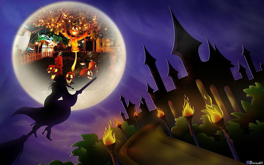 35+ Scary Halloween Wallpapers 2021 HD, Backgrounds, Pumpkins, Witches,  Bats & Ghosts - Designbolts