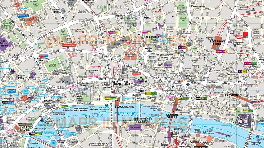 London City Map 19 Cool [2110x1361] para su, móvil y tableta, mapa de Londres fondo de pantalla