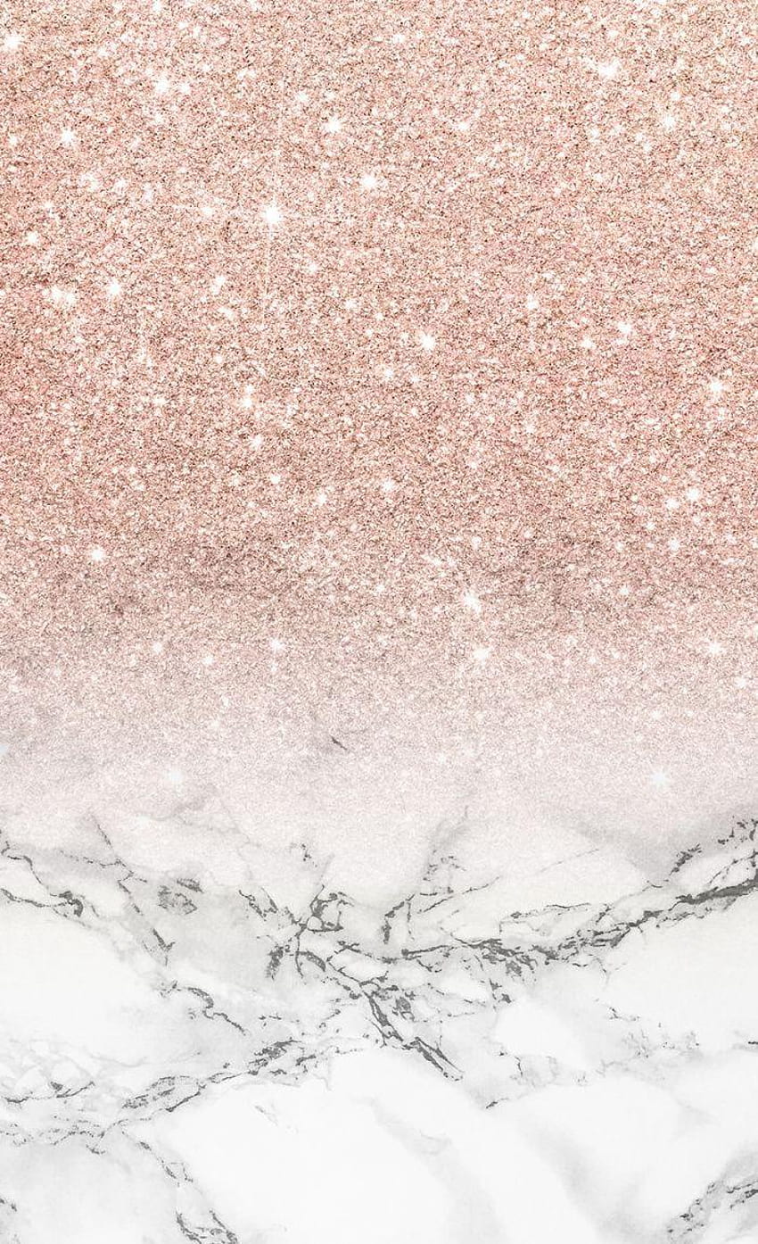 Rose Gold Ombre, ombre gold HD phone wallpaper