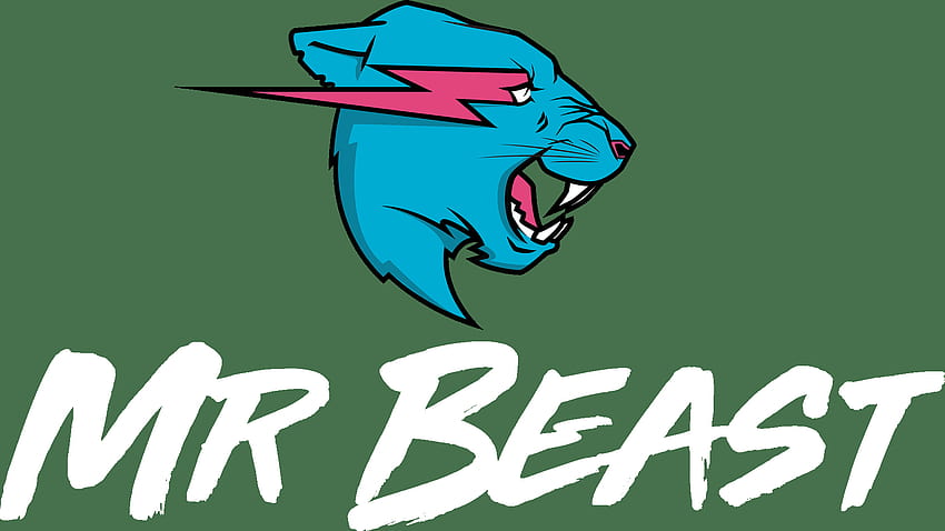 Download Eye-Catching Mr. Beast Logo in Vivid Magenta Wallpaper