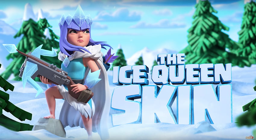 Die November-Saison von Clash of Clans beginnt heute: Lernen Sie die Eiskönigin kennen!, Coc-Königin HD-Hintergrundbild