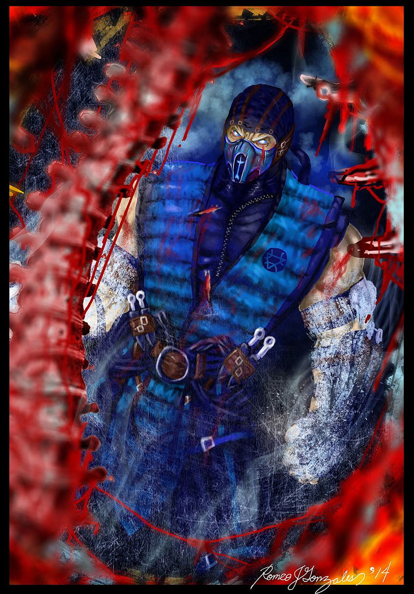Mortal Kombat X Dziura poniżej zera w klatce piersiowej Fatality Fanart autorstwa Tapeta na telefon HD