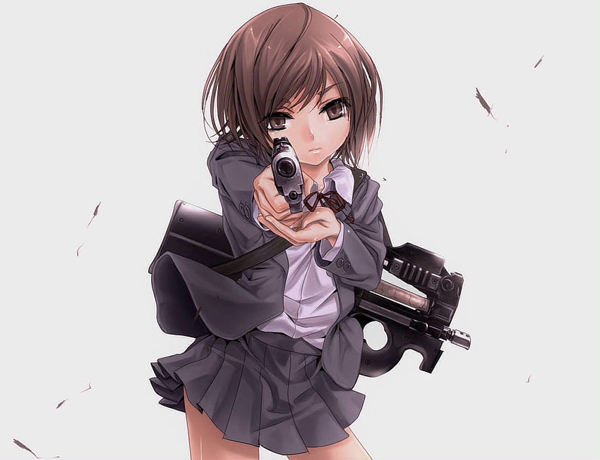 Pin on Anime/manga, anime loli with guns HD wallpaper