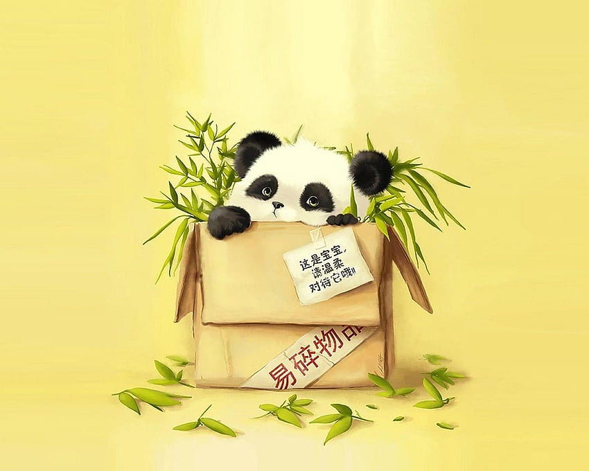 Red Panda eating bamboo leaves, panda vintage HD wallpaper