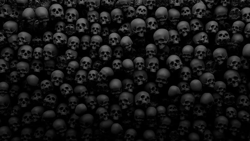 Gruseliges Schwarz-Weiß, schwarzer Horror HD-Hintergrundbild