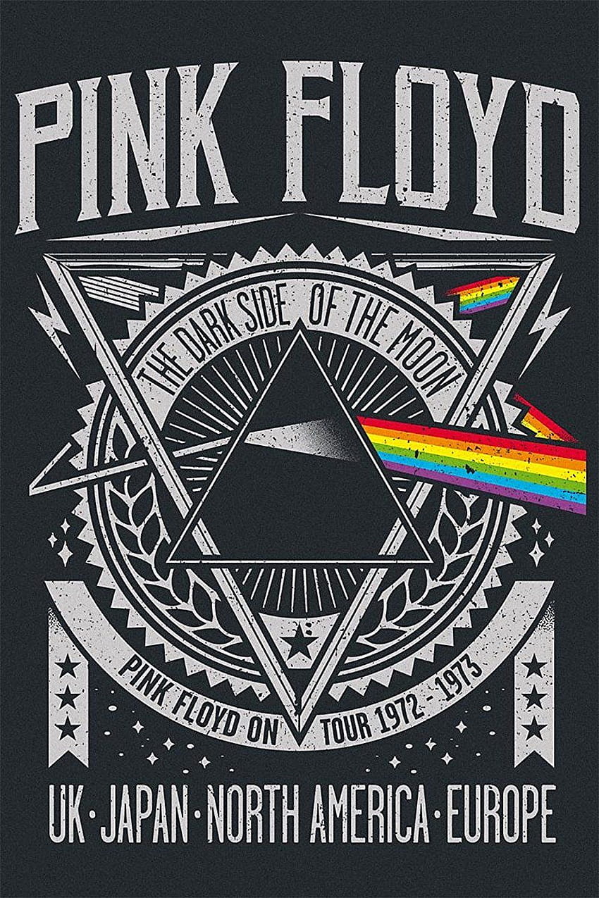 Grafika Pink Floyd, plakaty zespołów rockowych, ciemna strona Pink Floyd, zespół Pink Floyd Tapeta na telefon HD