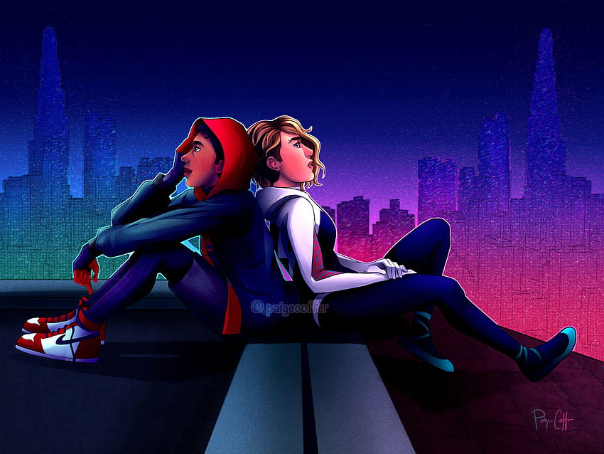 Miles and Gwen, Superhelden, Hintergründe und HD-Hintergrundbild
