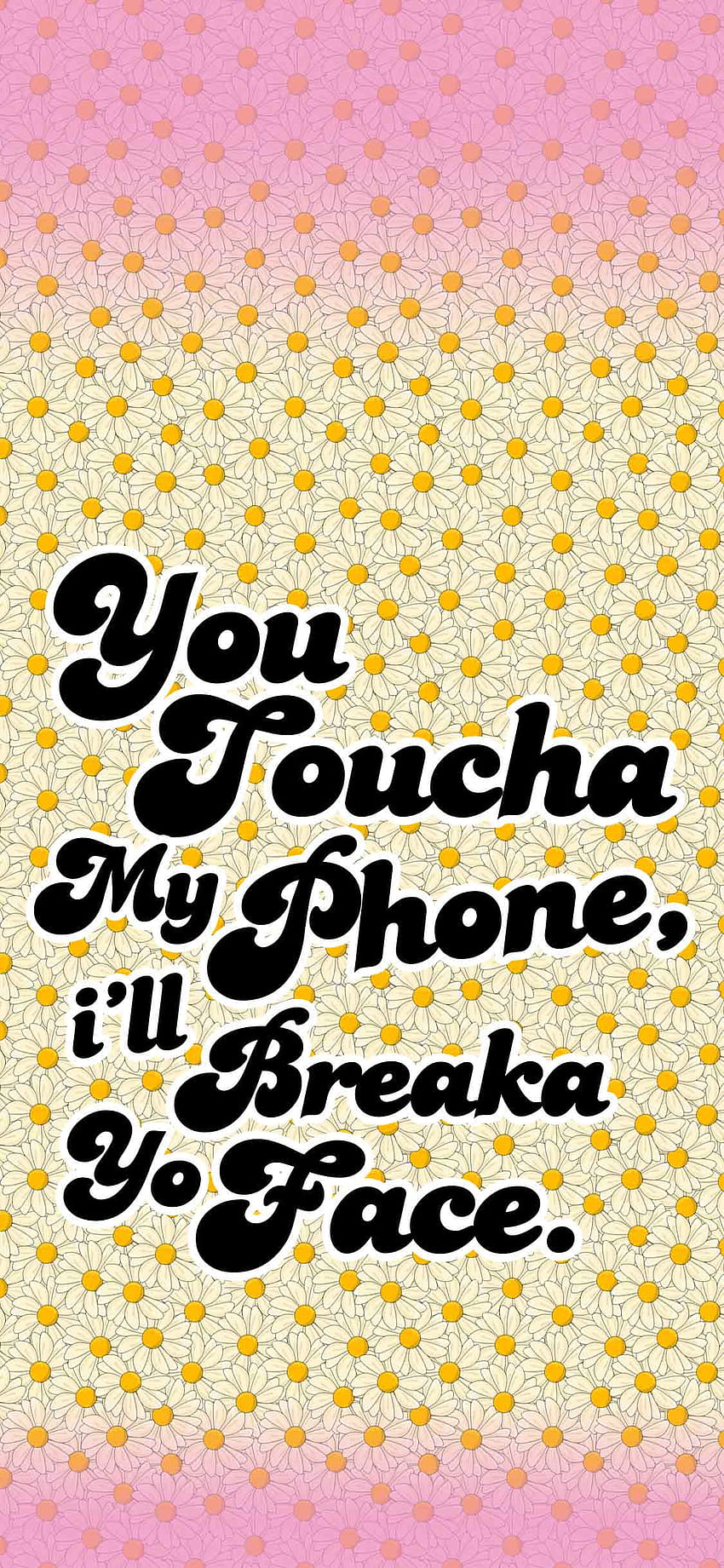 mobile phone and lock screen !, dont touch my mobile HD phone wallpaper
