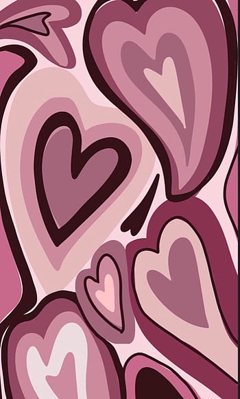 Buy 3D Hearts Phone Wallpaper Cute Wallpaper Cute Hearts Online in India   Etsy