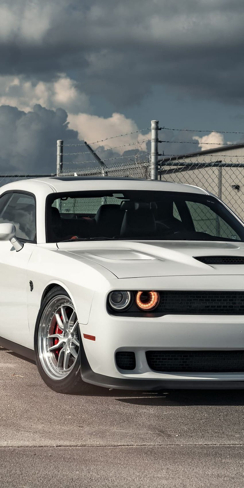 wondrous Dodge Charger hellcat white muscle car 10802160 HD phone wallpaper