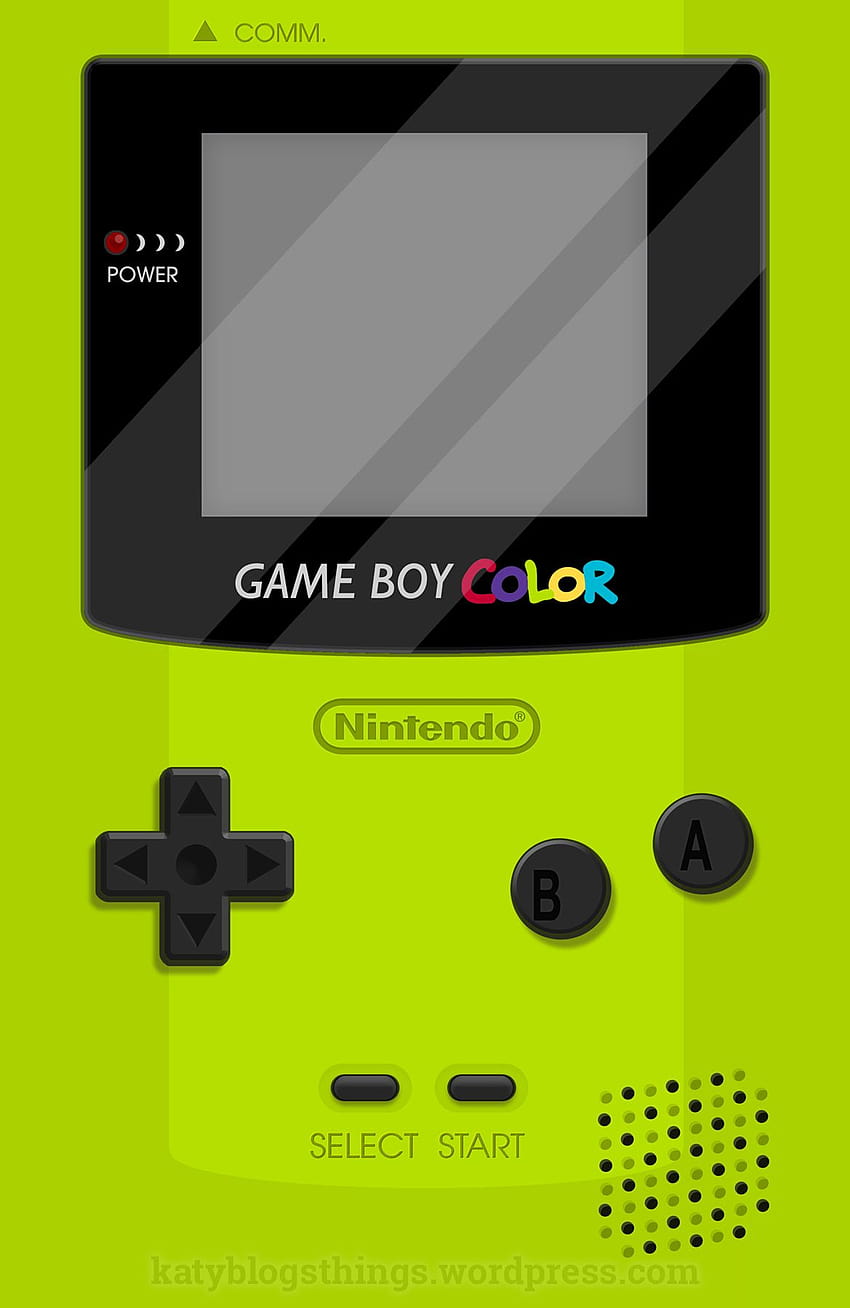 Grüne Gameboy-Farbe, Gameboy-Farbe iphone HD-Handy-Hintergrundbild