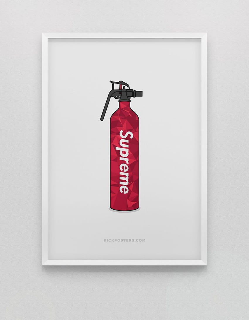 Detalles del extintor de incendios Supreme • Sin marco • Tamaños: A2 • Impresión: cuatricromía fondo de pantalla del teléfono