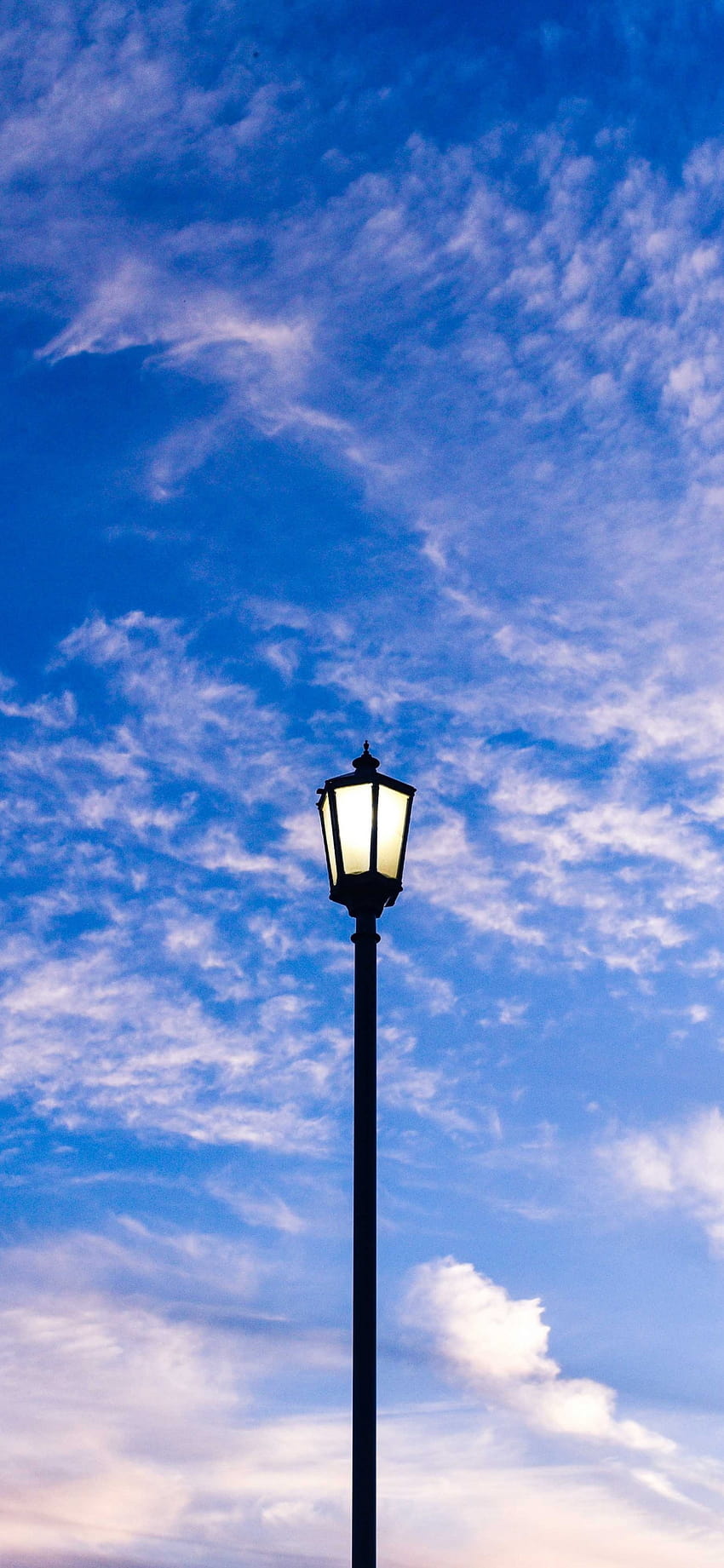 1125x2436 street light, blue sky, iphone x 1125x2436 , background, 19653, streetlight HD phone wallpaper