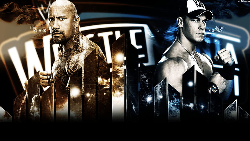 WWF: The Rock VS John cena Full, john cena vs becchino Sfondo HD
