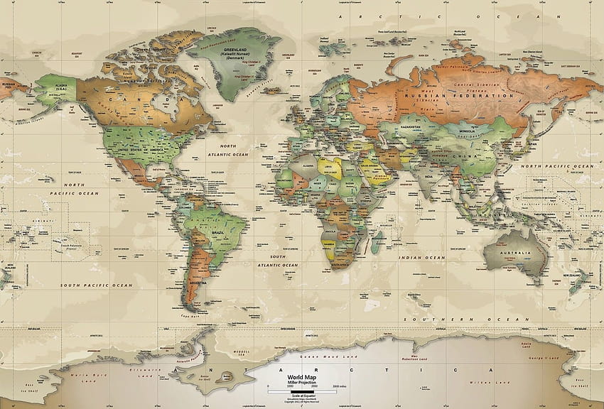 Weltkarte voll H Weltkarte voll Best Of, Weltkartenatlas voll HD-Hintergrundbild