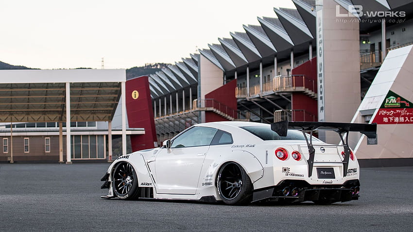 Nothing has a better stance than this liberty walk Nissan GTR, gtr liberty works HD wallpaper