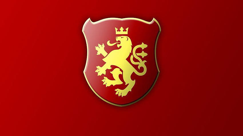 Golden Lion Realistic Flag 1, macedonia HD wallpaper