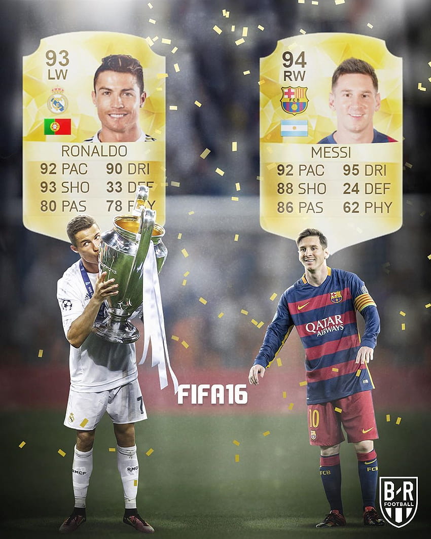 Messi and Ronaldo over the last 10 years on FIFA. GOATs., ronaldo and messi goat iphone HD phone wallpaper