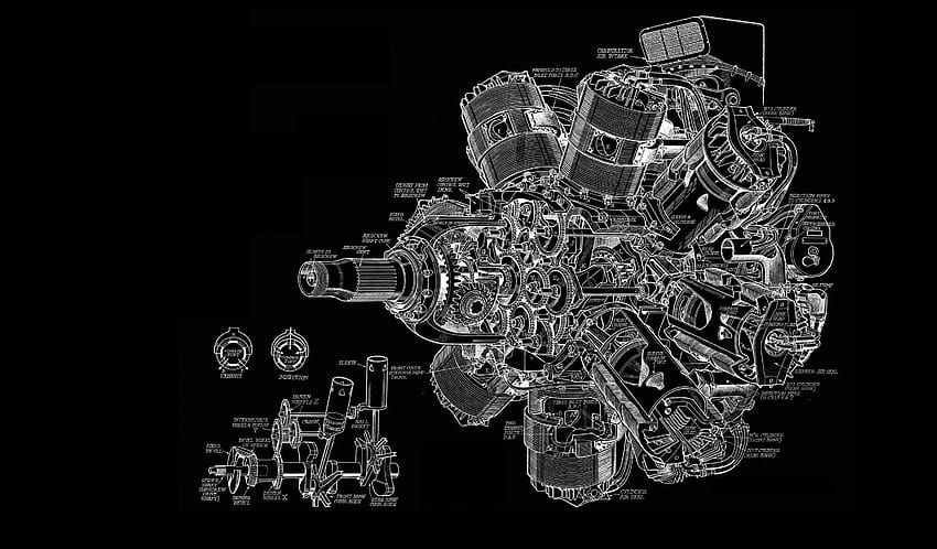 engines, Schematic, Sketches, Engineering, Turbine, Gears HD wallpaper