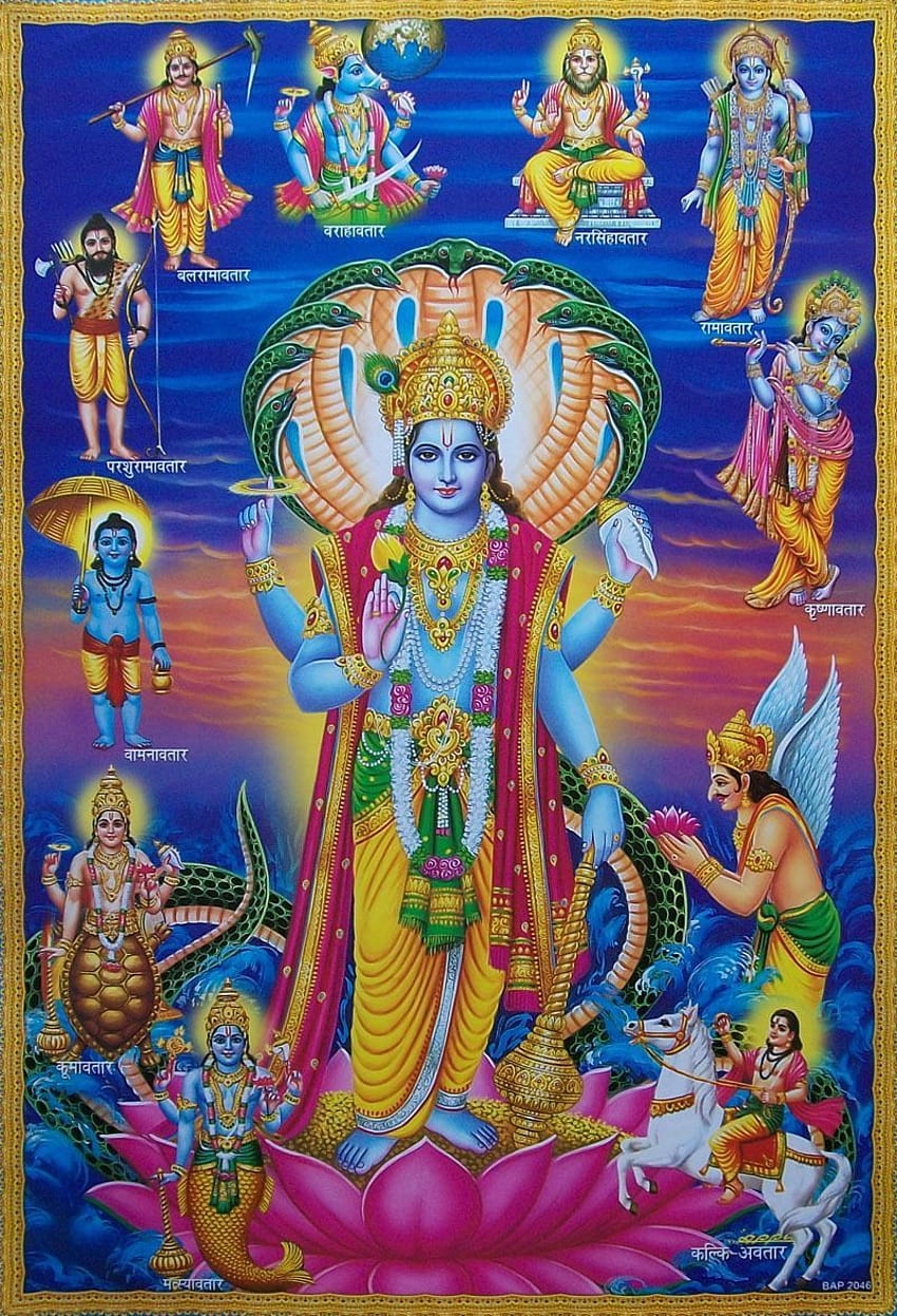 Lord Vishnu, dashavatar HD phone wallpaper | Pxfuel