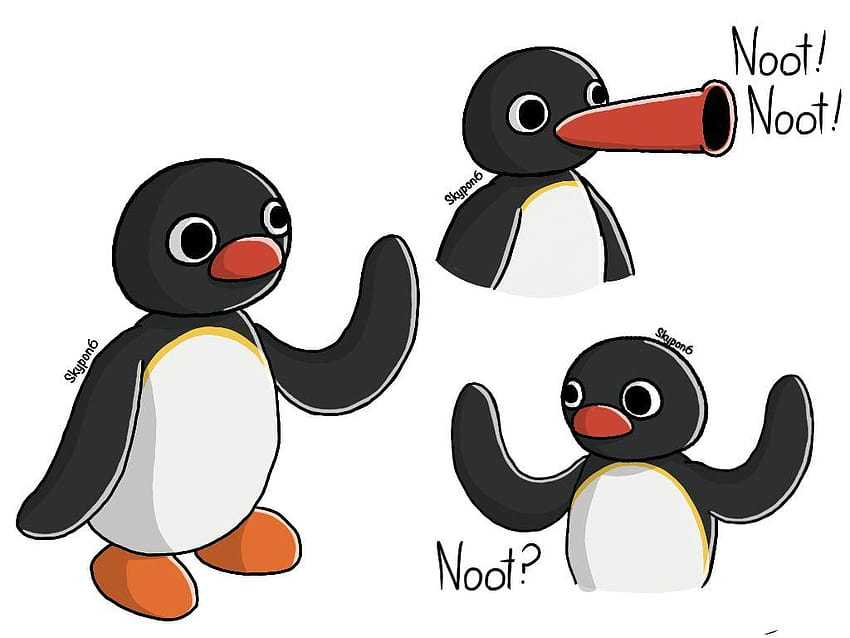 Pingu doodles by LuckycatCore, pingu the penguin HD wallpaper